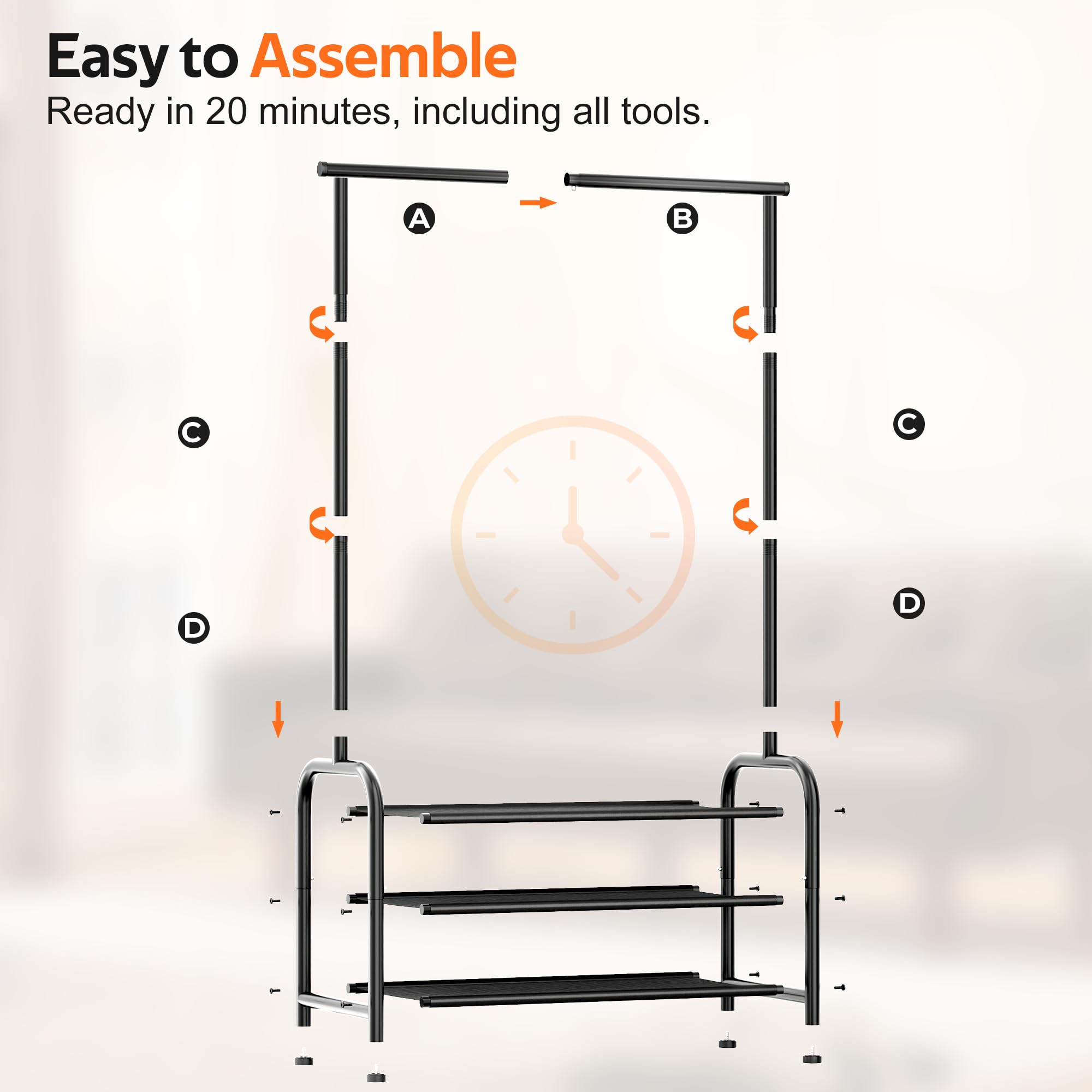 MISSLO shoe storage rack keeps entryways tidy and accessible
