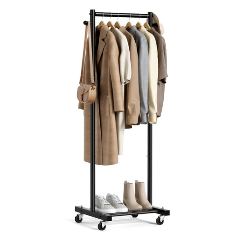 MISSLO small clothes rack for hanging clothes in tight spaces.