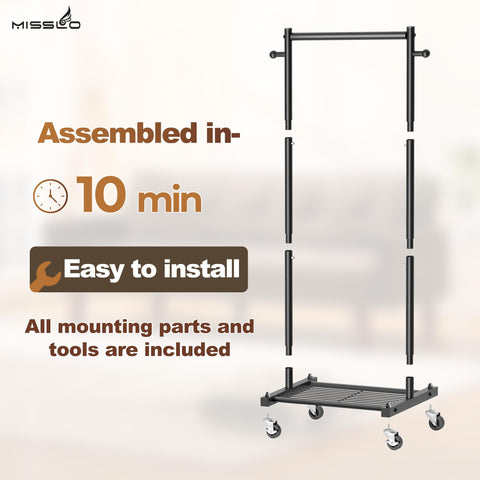 MISSLO top stoppers prevent clothes from slipping for reliable storage.