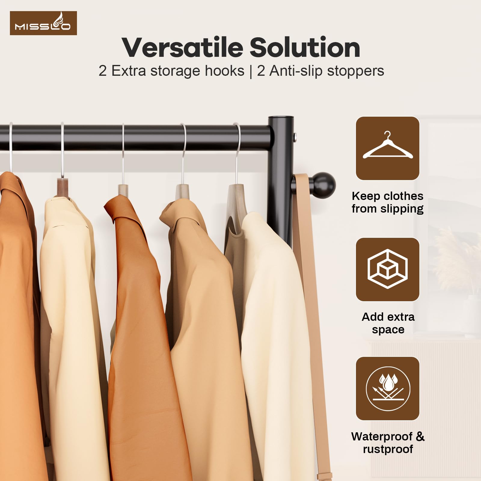 MISSLO ideal for small spaces like apartments and laundry rooms.