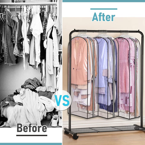 MISSLO bags ideal for storing suits, gowns, and coats in a 3-pack