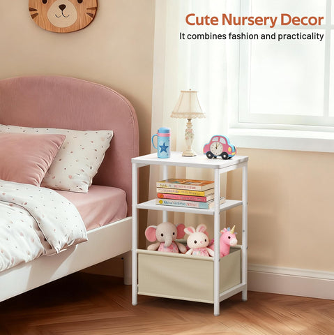 MISSLO small-space nightstand fits neatly beside bed or chair in any room
