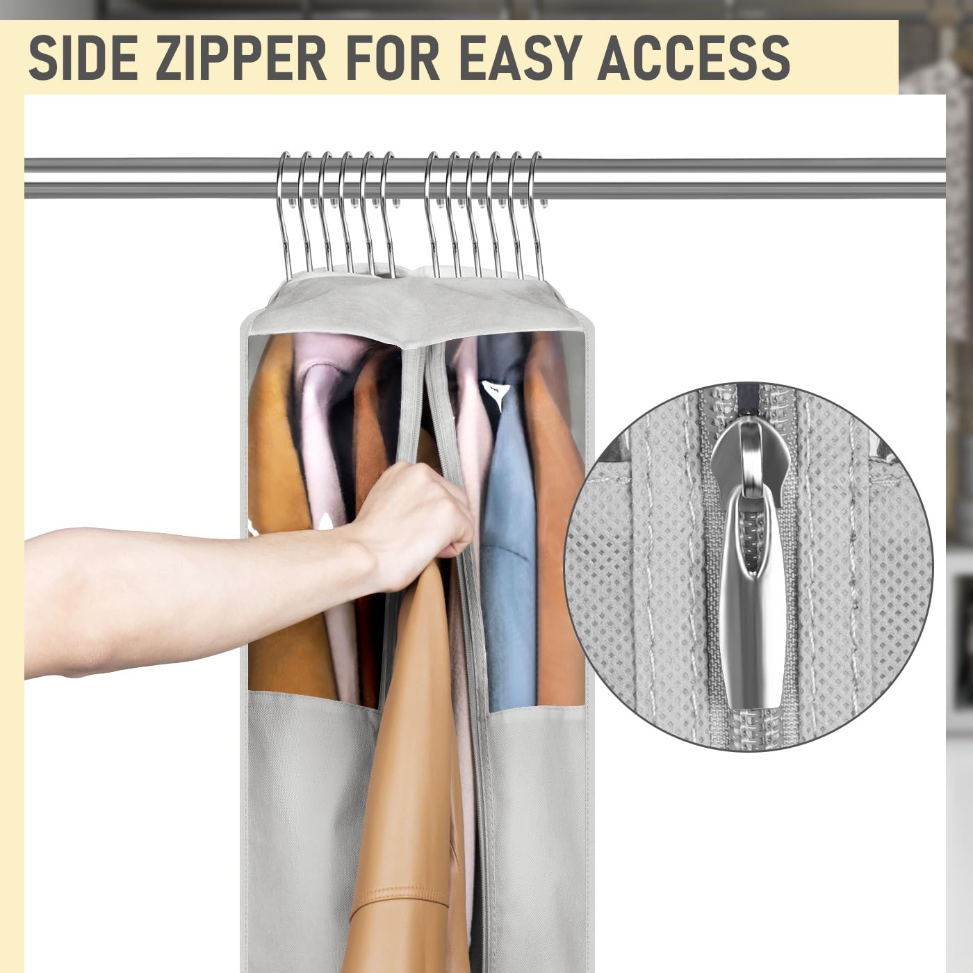 MISSLO breathable top layer and holes help keep garments fresh.