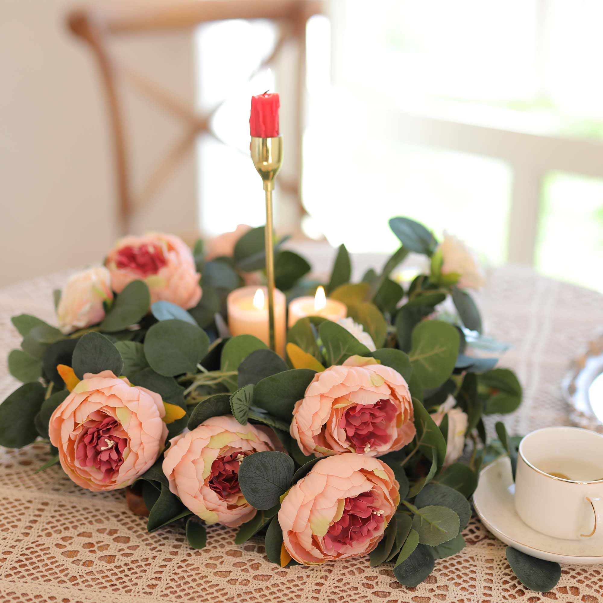 MISSPIN silk flowers with soft buds add luxury touch to home or party decor.