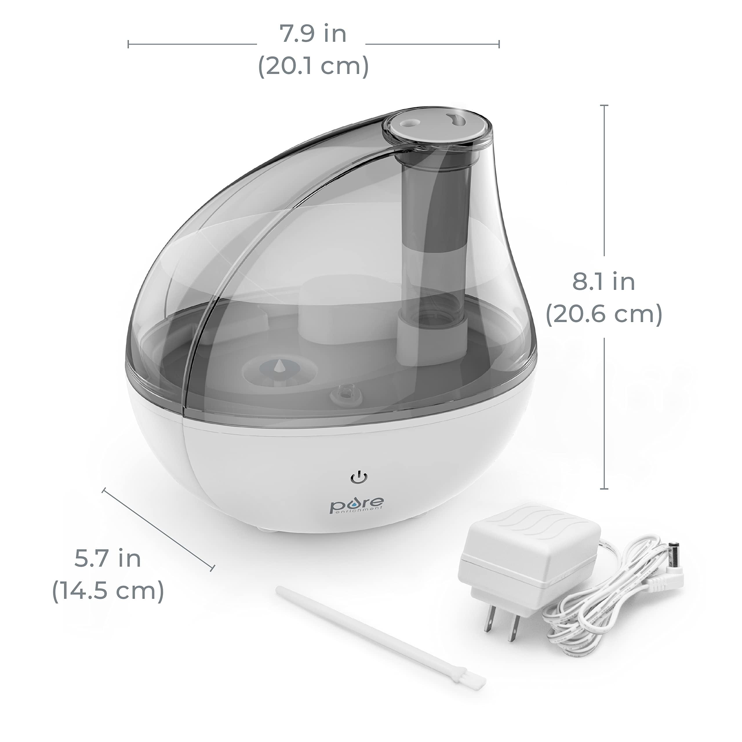 MistAire Silver auto shut-off feature keeps safety in check when water runs low.