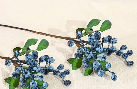 Mistari artificial blueberries stems suitable for party decor and crafts