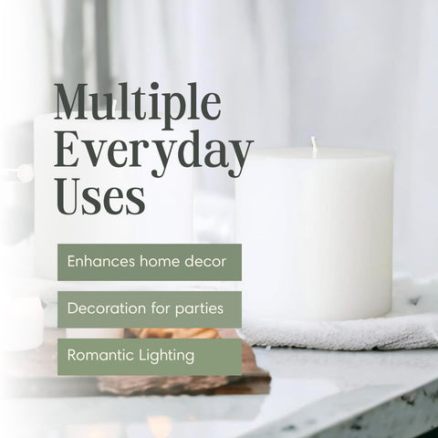 Mister Candle 4x4 for spa and dining ambiance with clean light.