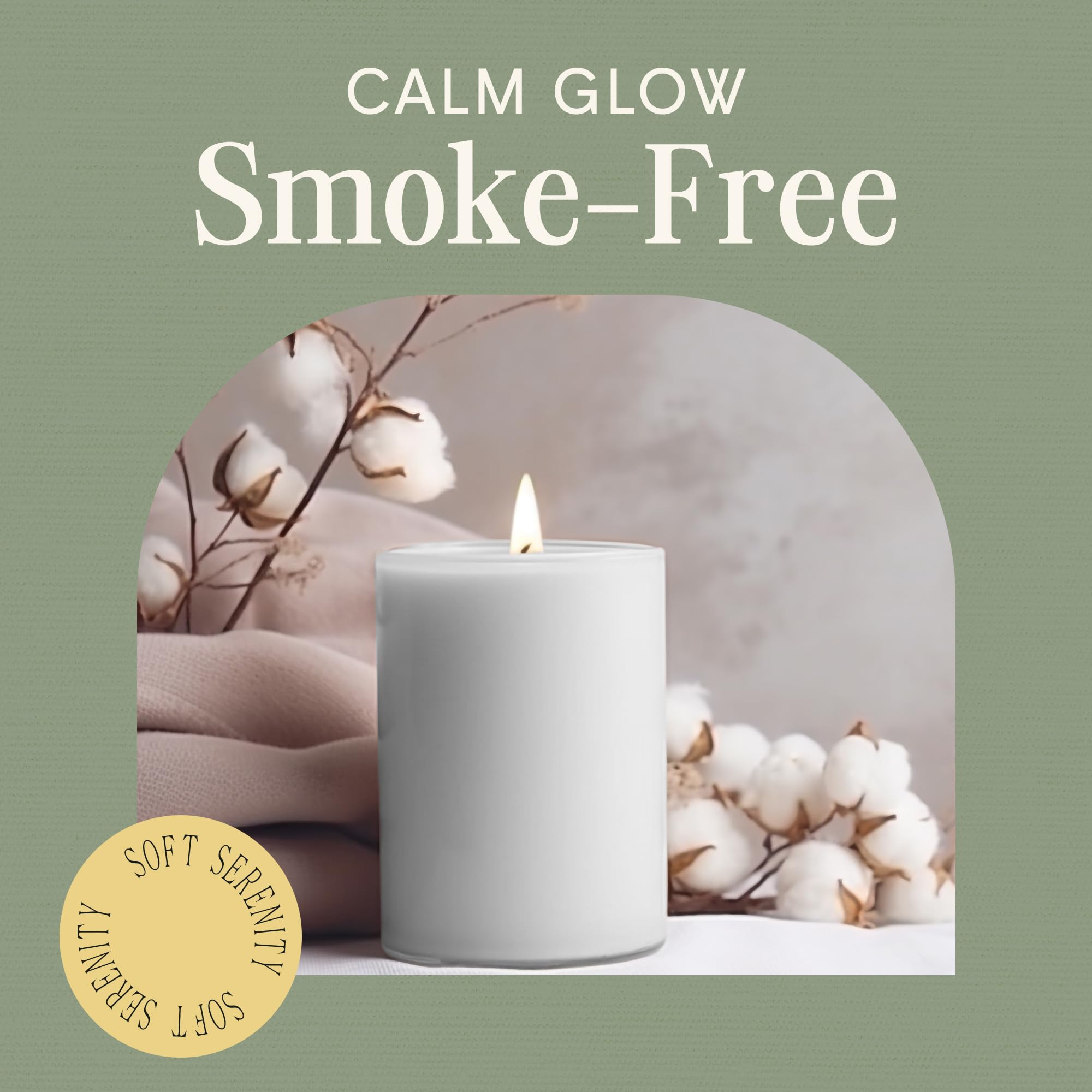 Mister Candle citronella pillar 3x4 – pack display of three ready to light pieces.