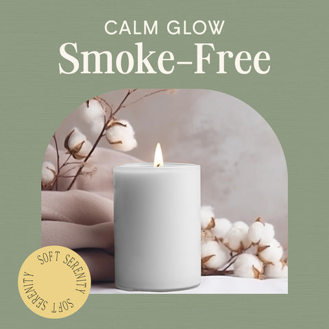 Mister Candle citronella pillar 3x4 – pack display of three ready to light pieces.