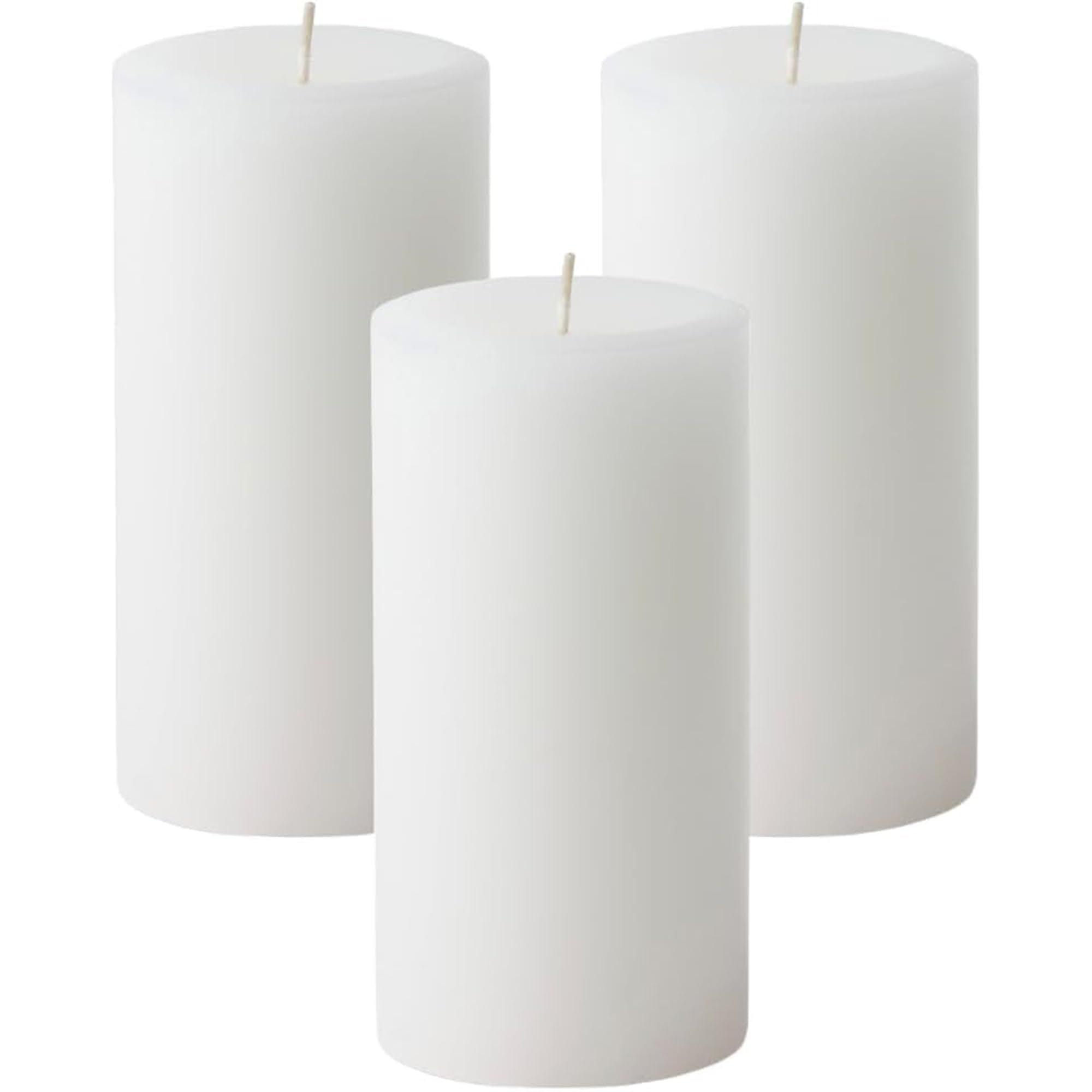 Mister Candle citronella pillar set 3x6 white for elegant outdoor ambiance