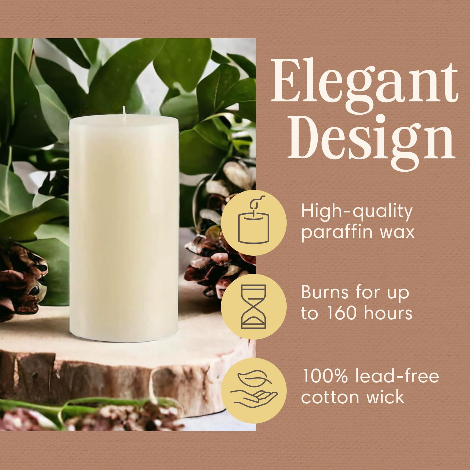 Mister Candle smokeless, dripless burn supports a calm, clean atmosphere