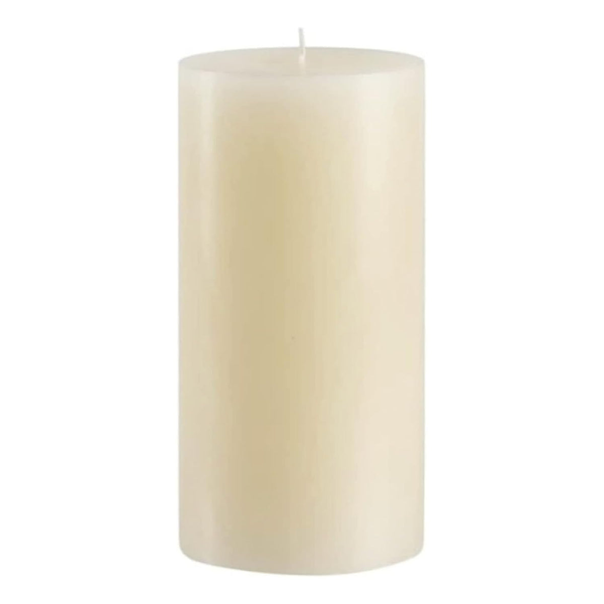 Mister Candle unscented ivory 4x8 pillar for clean, long-lasting ambiance