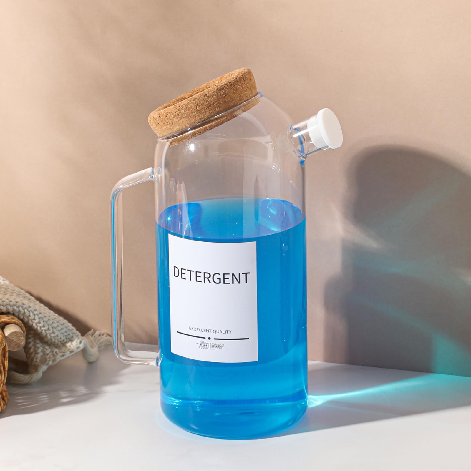 Mithrgrous elegant countertop dispenser enhances any laundry space.