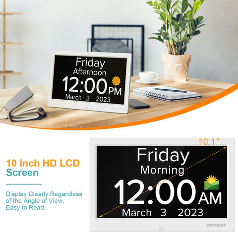Mitoart supports multiple alarms for reminders and daily schedules.