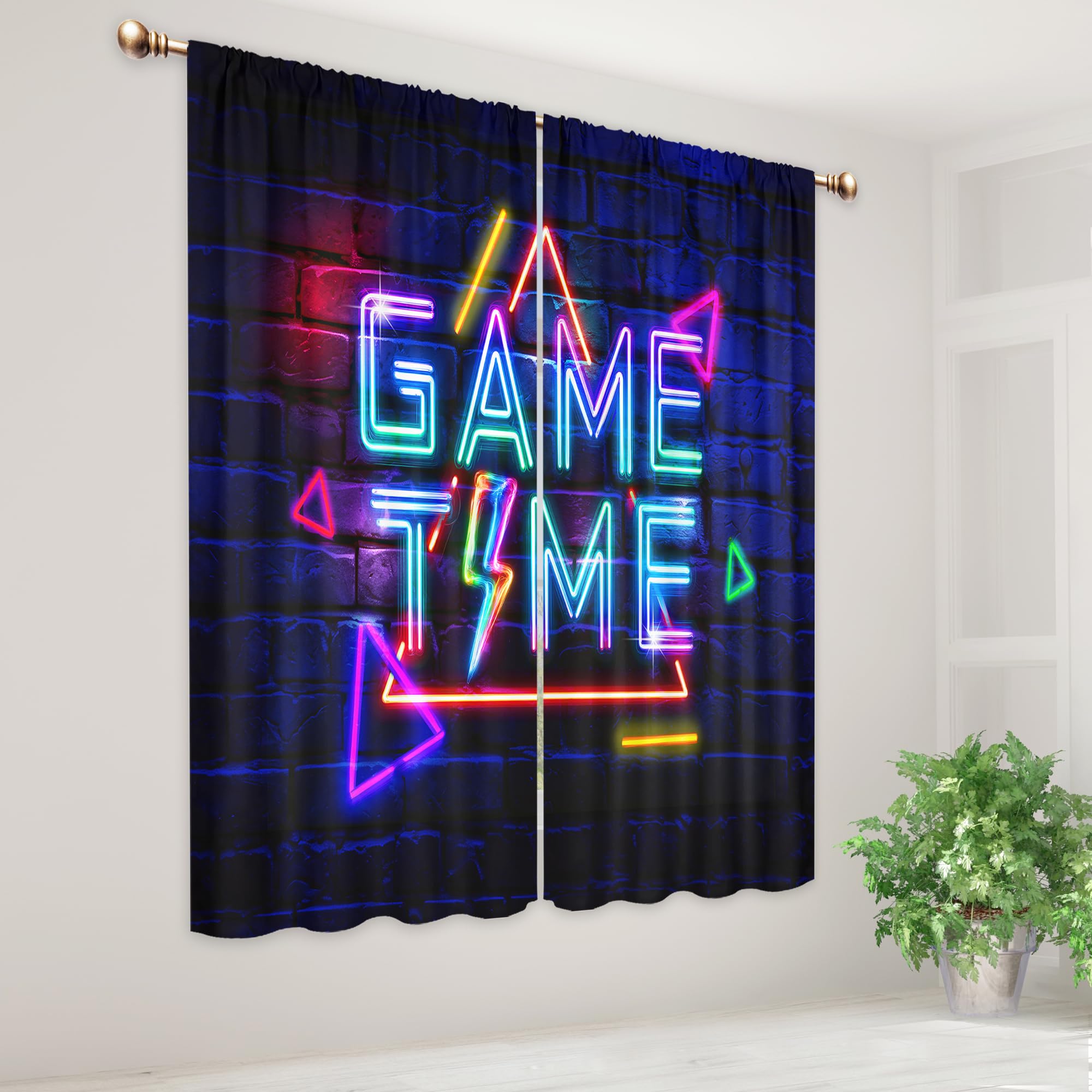 Mitpok two-panel design suits game rooms, play zones, and bedrooms.