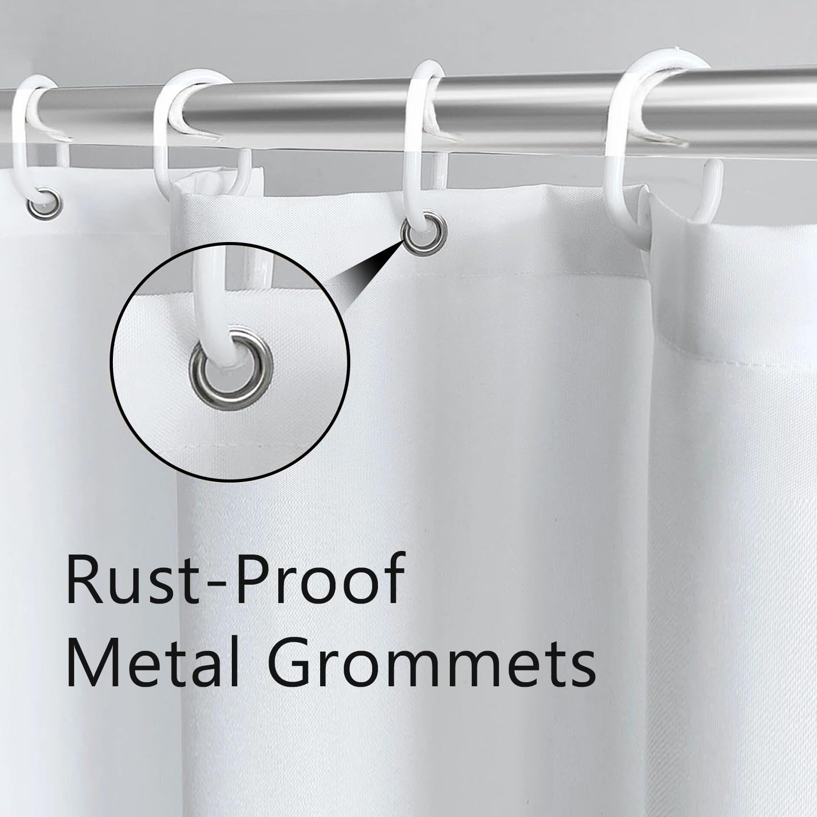 Mitpok machine-washable curtain dries quickly for busy mornings.