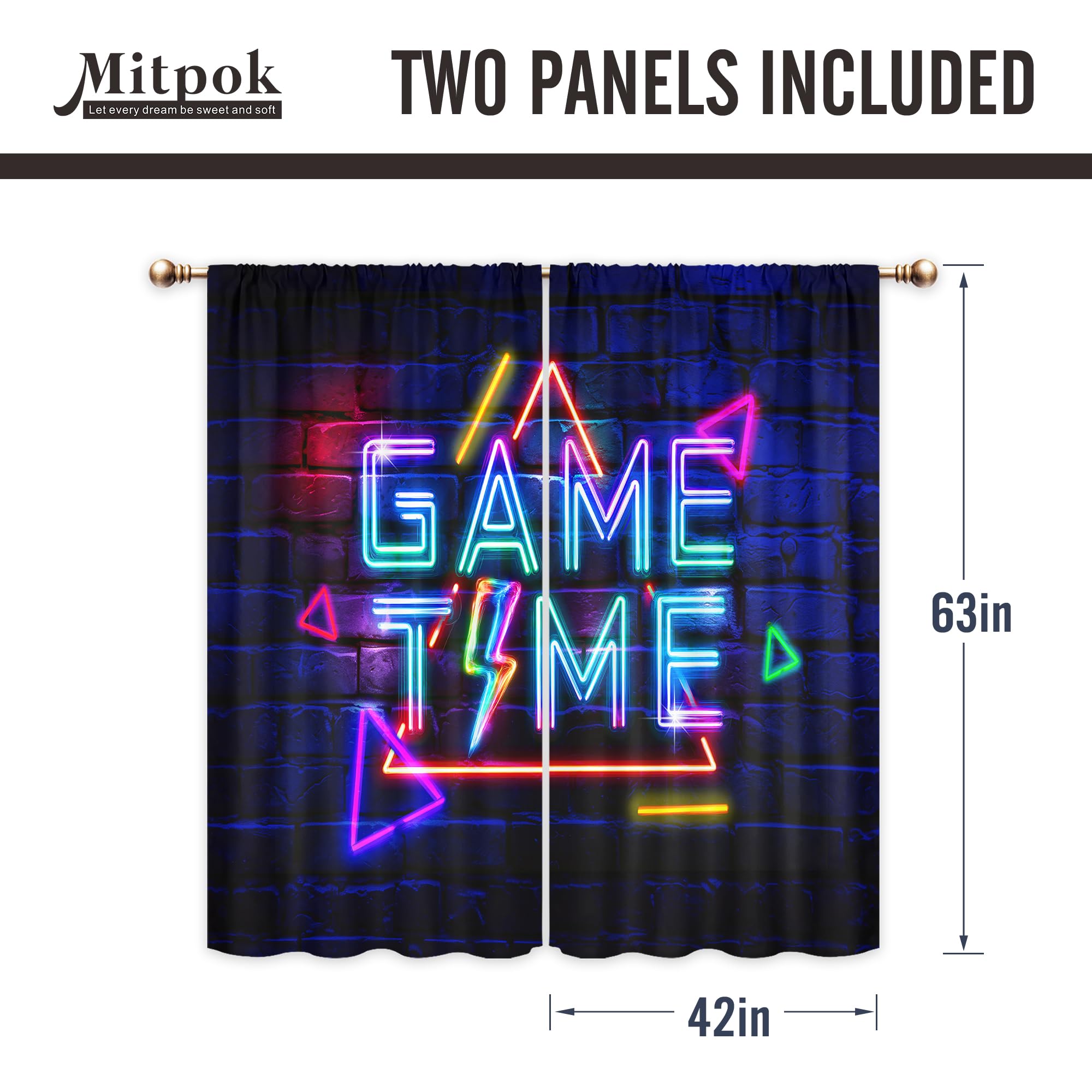 Mitpok curtains provide light control for better naps and movie nights.