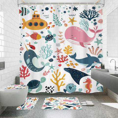 Mitpok toilet lid cover with underwater art brightens any bathroom.