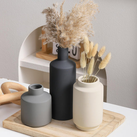 Mitt&Ditt ceramic vase set 3 small size great for tabletop arrangements.