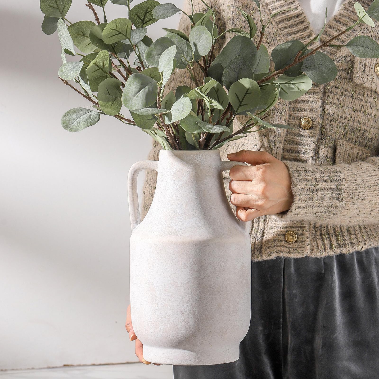 Mitt&Ditt weathered finish vase complements industrial and traditional styles