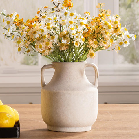 Mitt&Ditt off-white vase designed for dried florals and artificial arrangements.