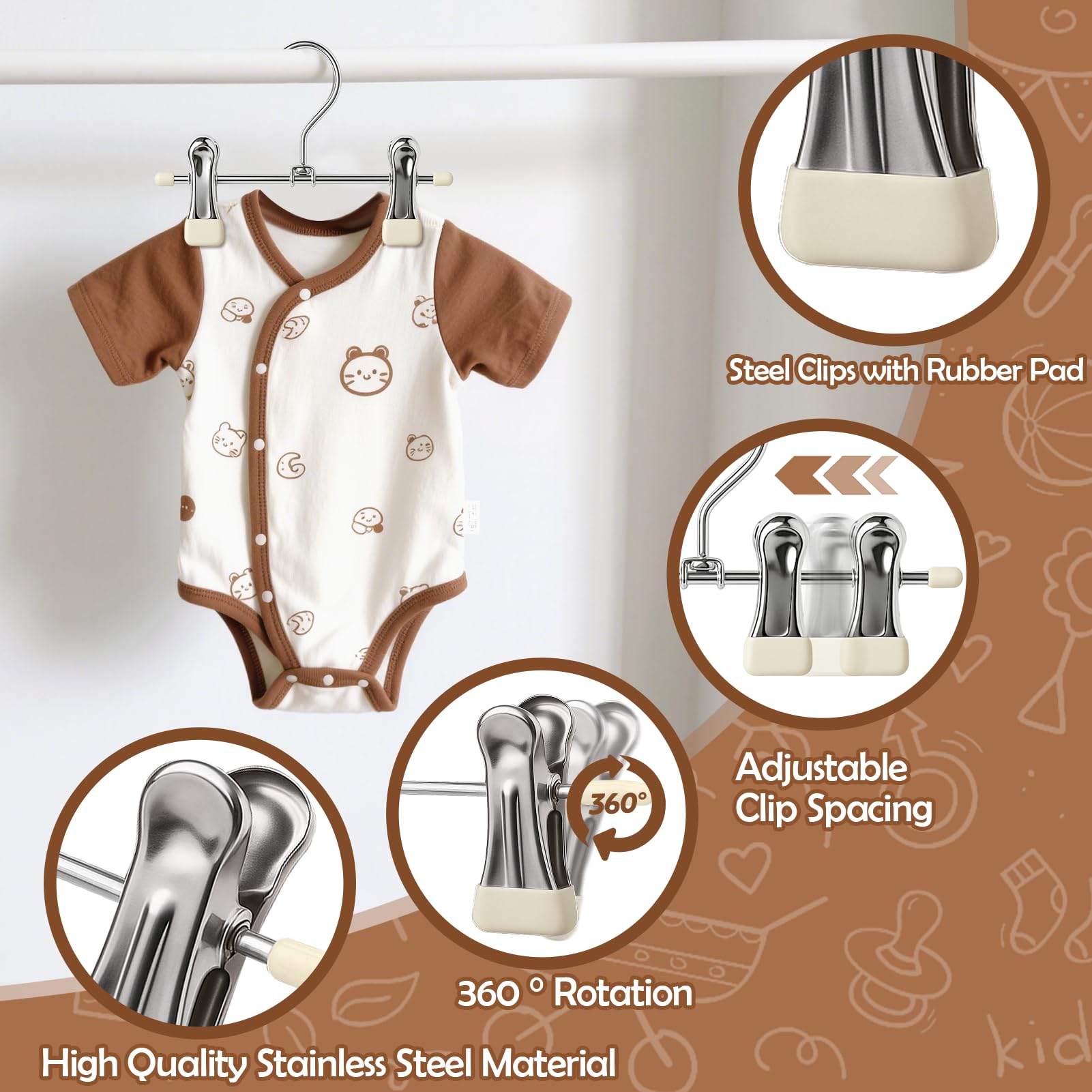 Mity Rain premium stainless steel construction resists rust for daily nursery use.