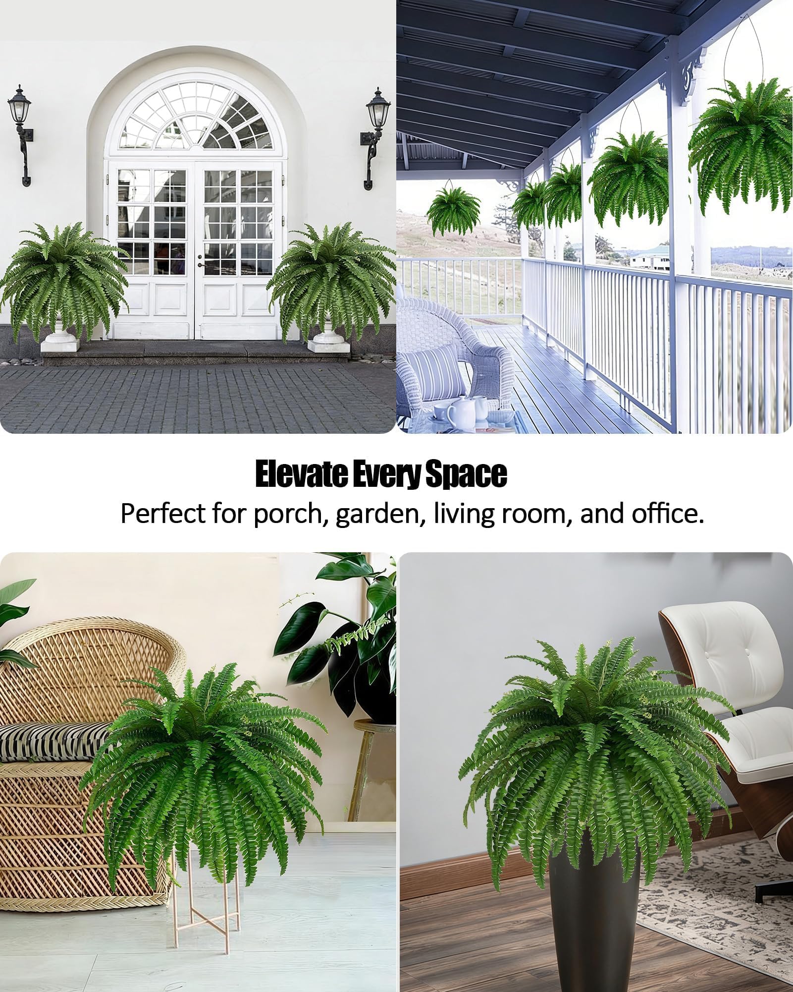 UV-resistant material resists fading for year-round outdoor styling