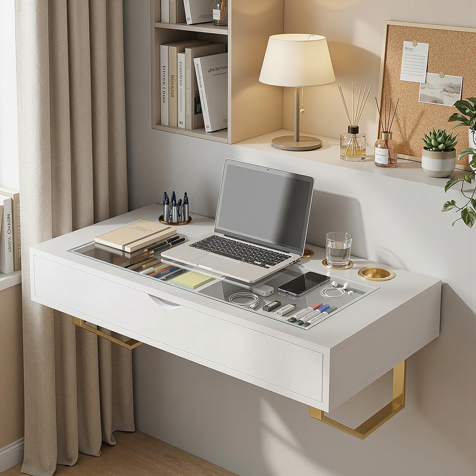 MIUJOTI glass-and-wood surface delivers texture and durability in daily use