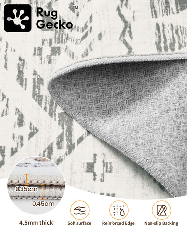 Miukiki machine-washable rug simplifies deep cleaning at home.