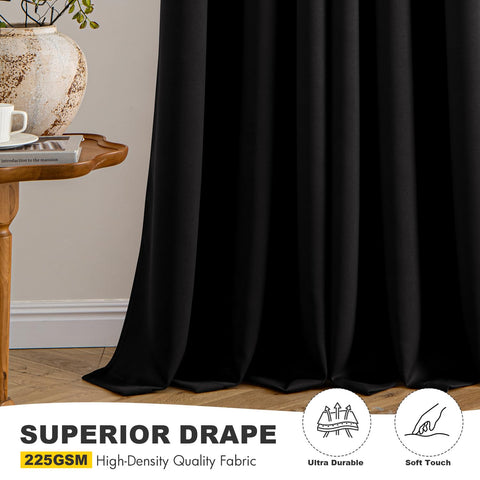 MIULEE 1.6 inch grommets fit standard curtain rods