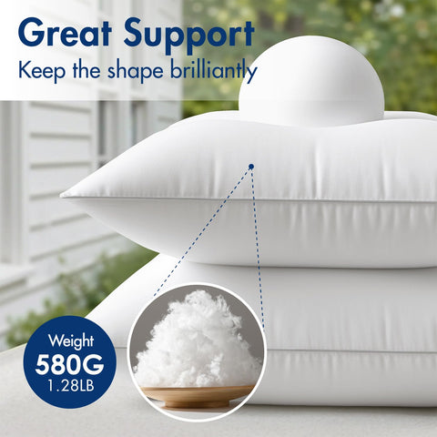 MIULEE 100 percent 3D virgin filling delivers long-lasting fluff and support.