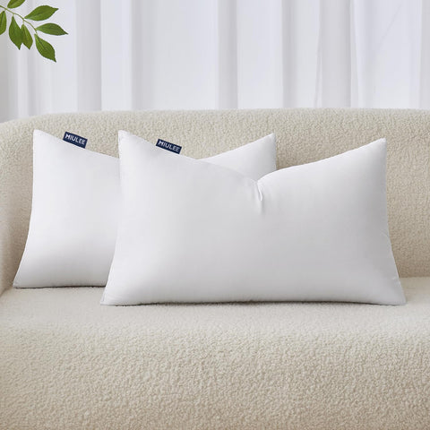 MIULEE 12x20 pillow insert on sofa for soft support and decor