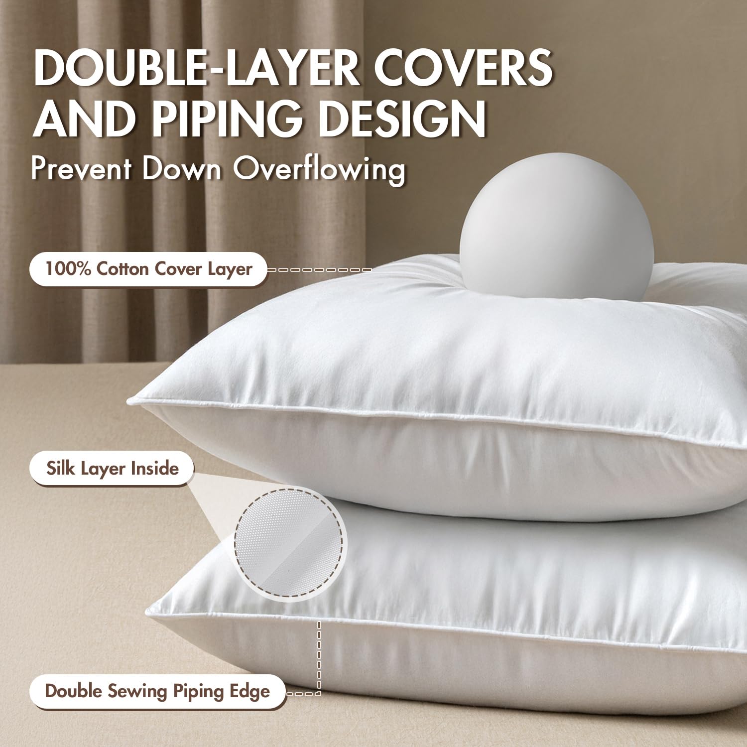 MIULEE 18x18 pillow insert shown in a living room setup for cozy seating.