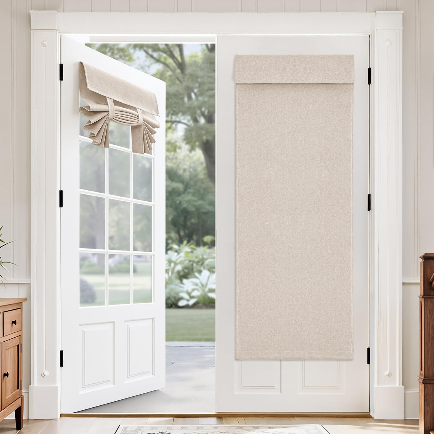 MIULEE 2-panel french-door curtains pack for private entry and seamless decor.