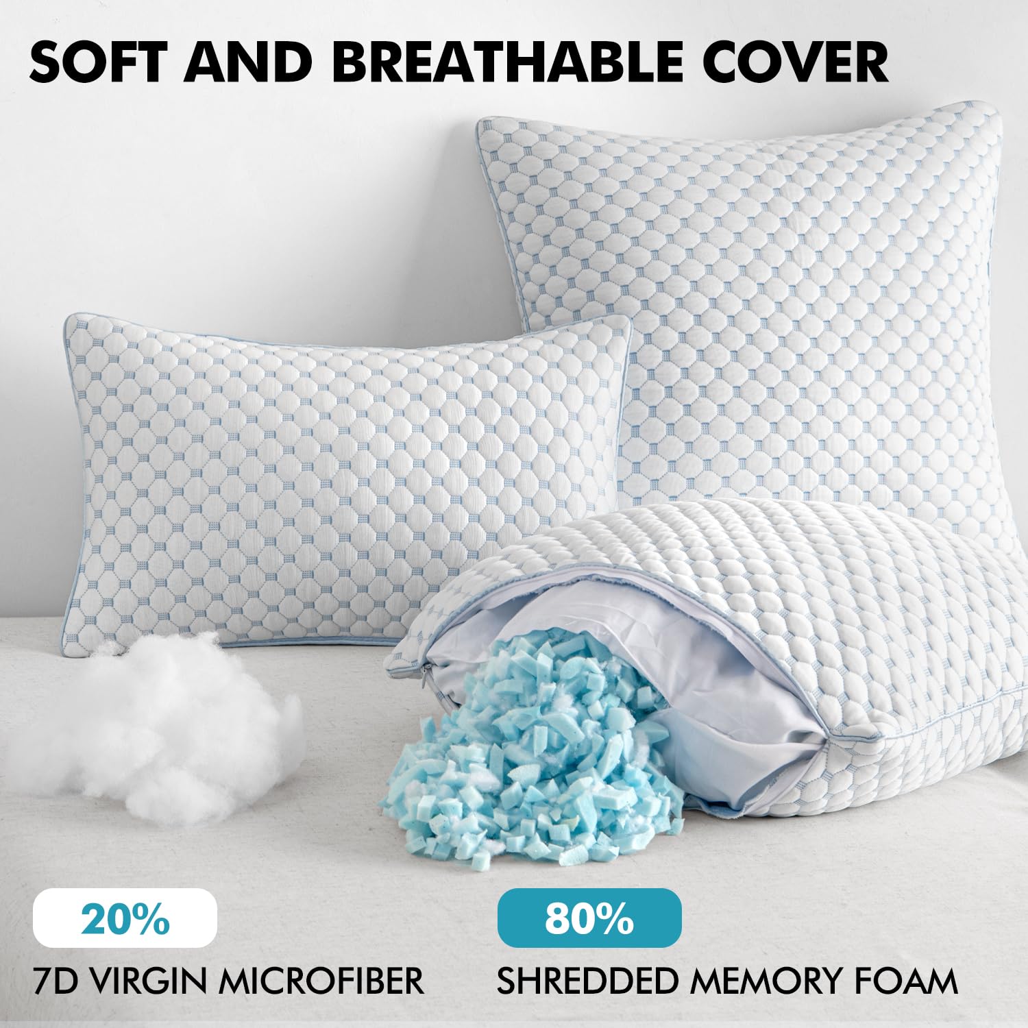MIULEE 20x20 decorative pillow set for sofa or bed