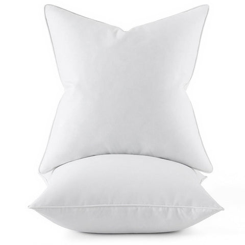 MIULEE 22x22 pillow inserts in a two-pack refreshes your sofa decor.