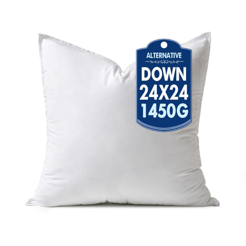 MIULEE 24x24 pillow insert offers plush loft for a fuller sofa look.