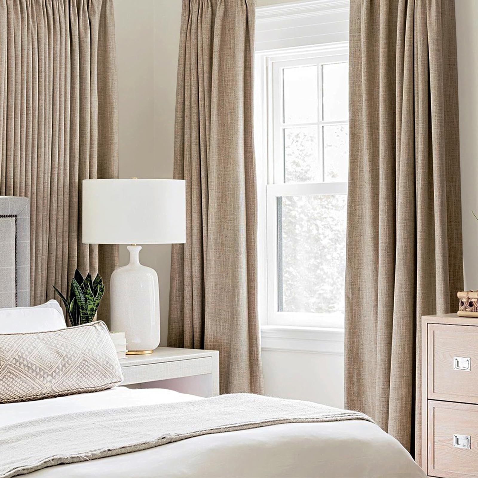 MIULEE 52x90 inch two-panel set enhances privacy and room balance.