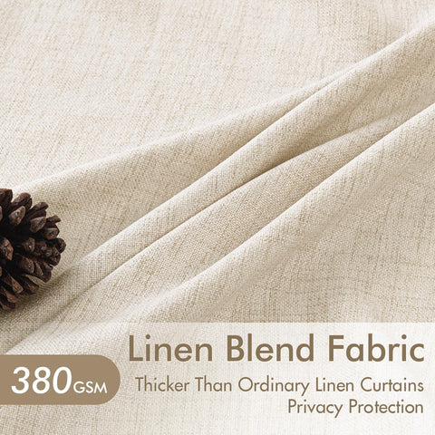 MIULEE back-tab and pinch-pleat design offers versatile hanging options for easy installation.