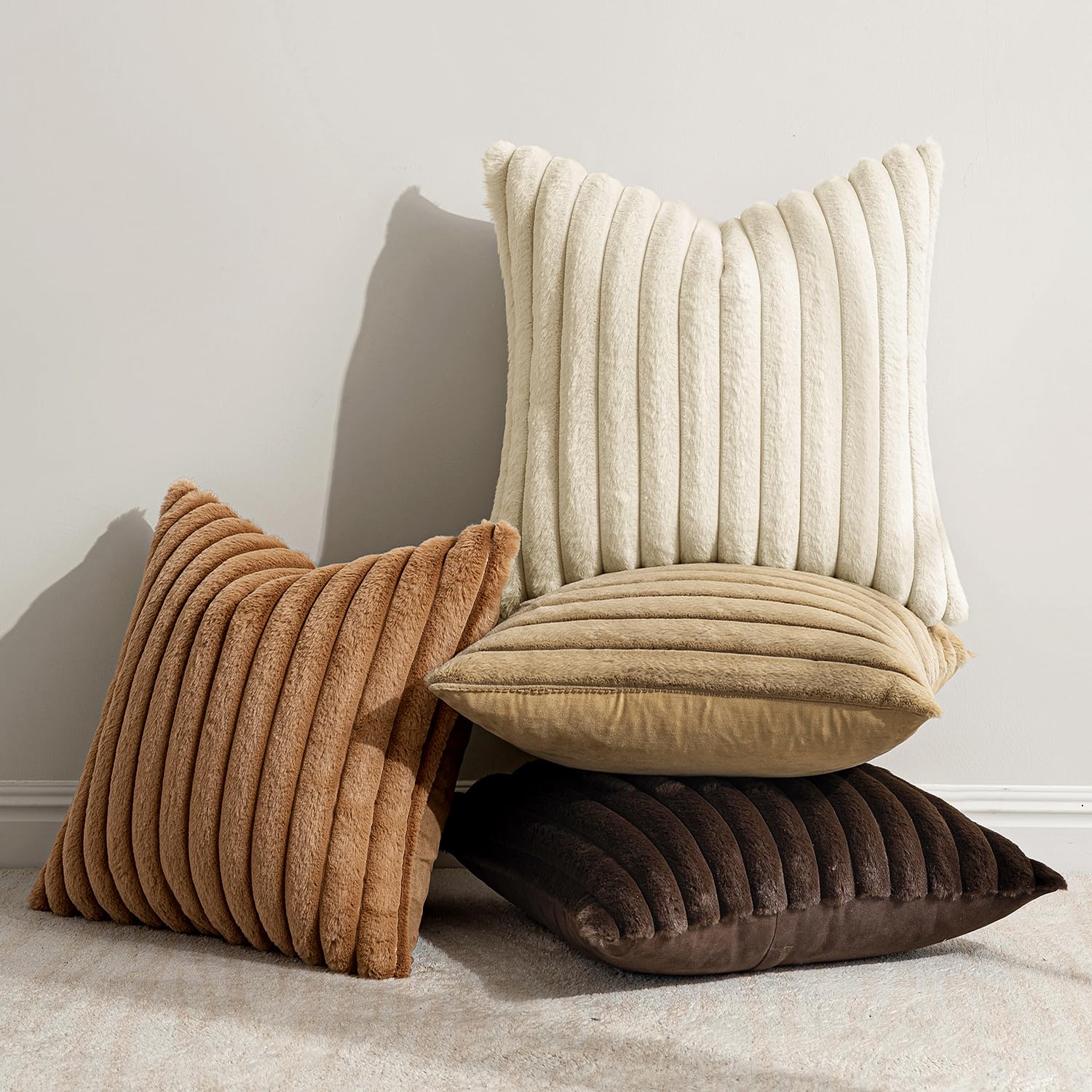 MIULEE back velvet pillow cover provides smooth contrast and easy care