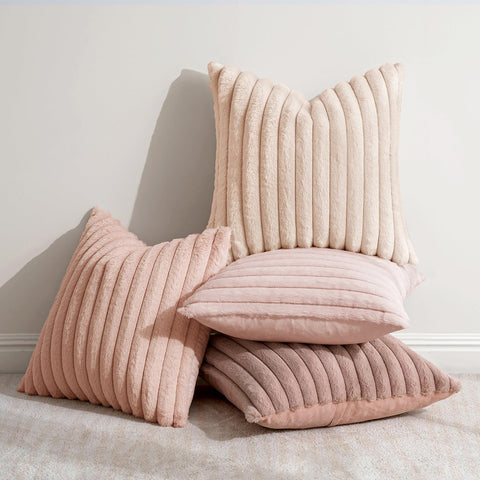 MIULEE back velvet pillow cover provides soft, luxe contrast