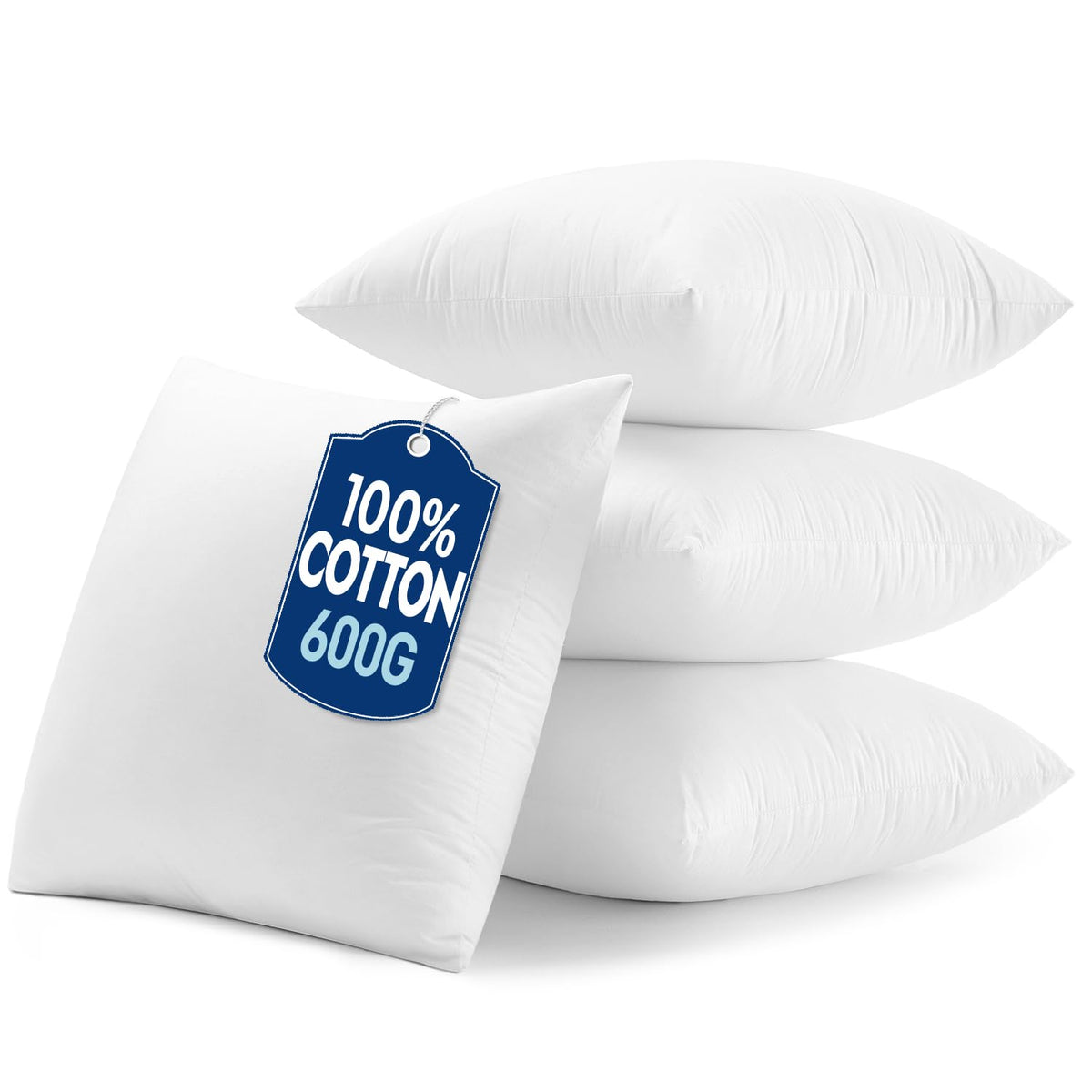 MIULEE pillow insert close-up with plush microfiber fill and solid support.