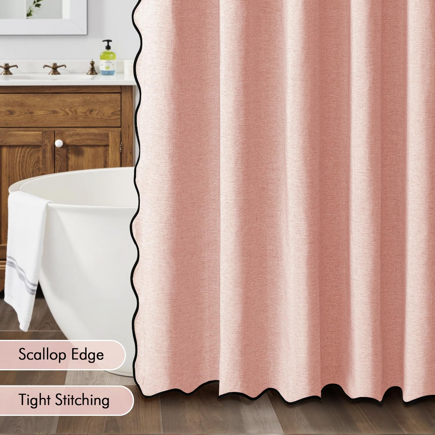 MIULEE bathroom scene shows water-beading and quick-dry performance
