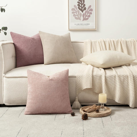MIULEE bedroom decor chenille pillow cover adds warmth and softness.