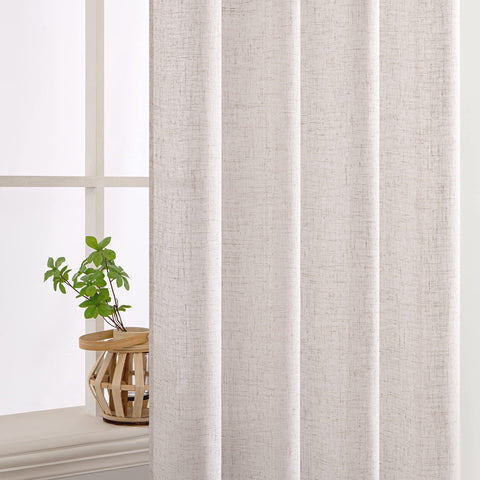 MIULEE bedroom decor curtains add neutral warmth to space