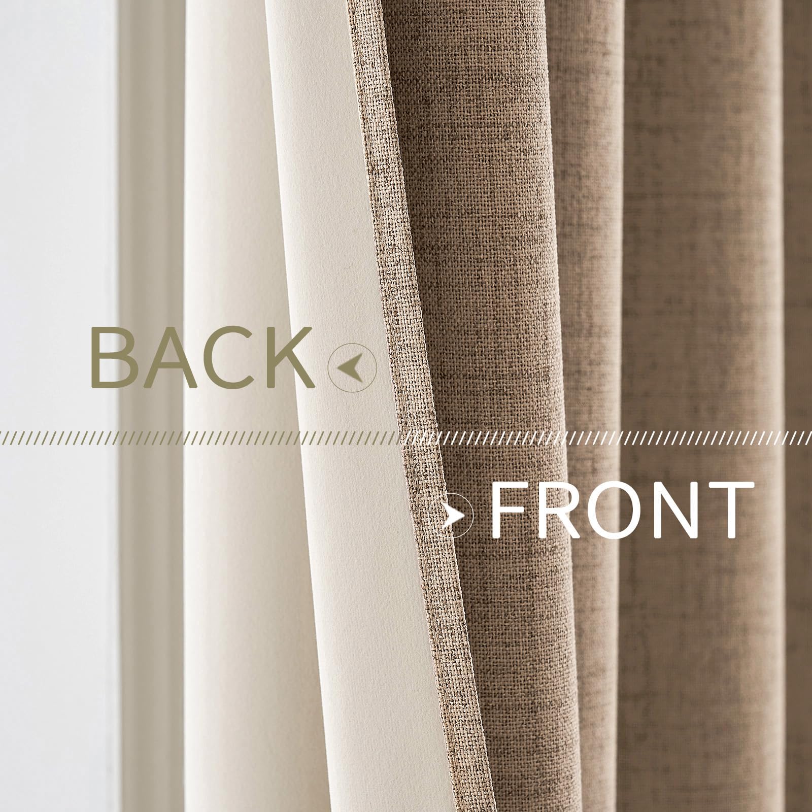 MIULEE bedroom decor in copper brown luxury curtains