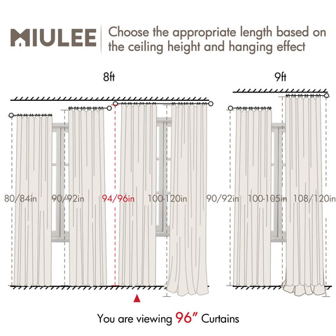 MIULEE beige drapes suit bedrooms and living rooms with refined look
