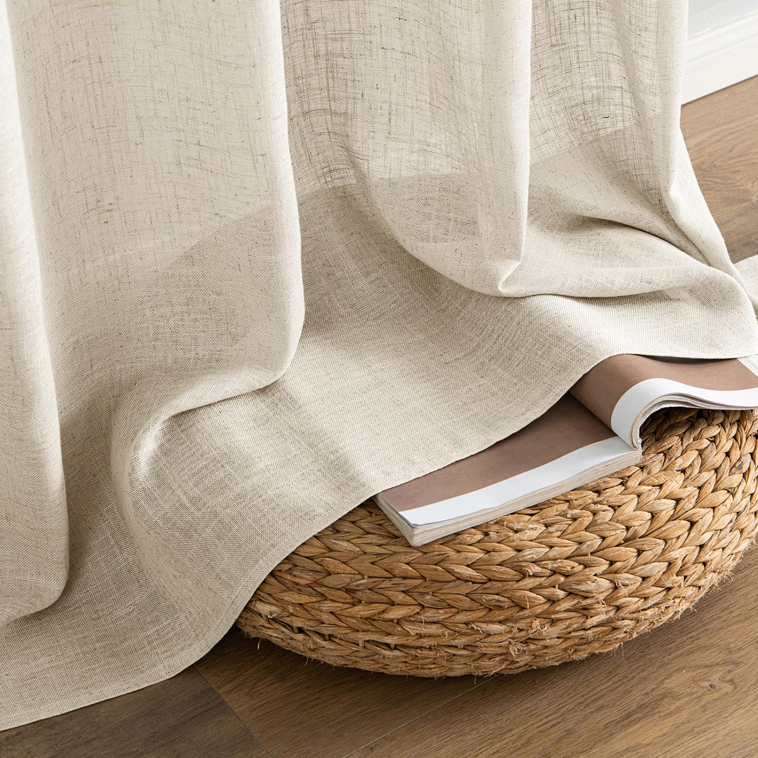 MIULEE curtains are machine washable for easy care.