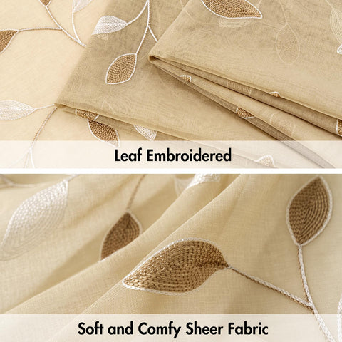 MIULEE embroidered leaves add a fresh touch to any living area