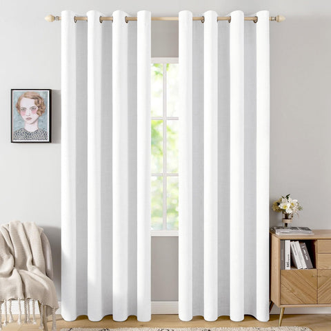 MIULEE blackout curtains 52x84 full panel block light for better sleep.